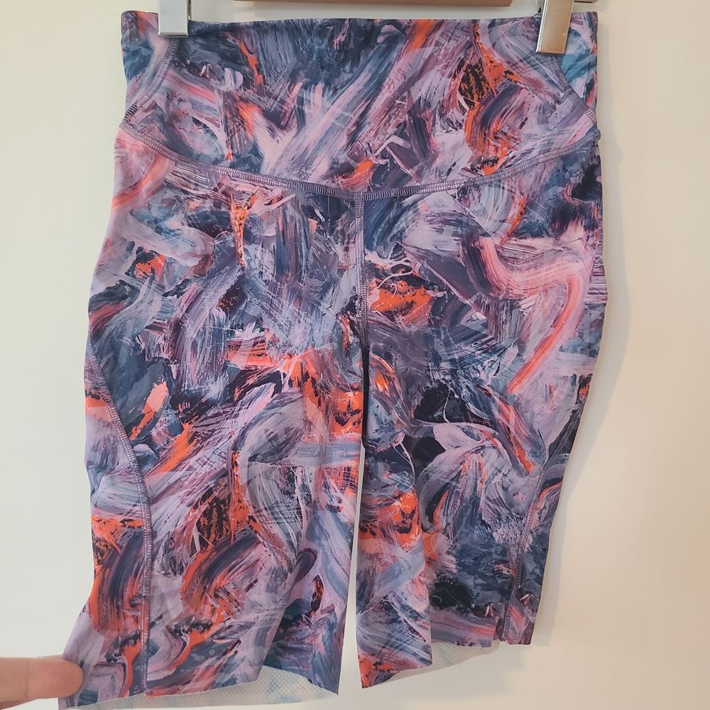 Lululemon Athletica Purple and Orange Athletic Shorts